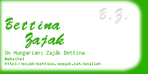 bettina zajak business card